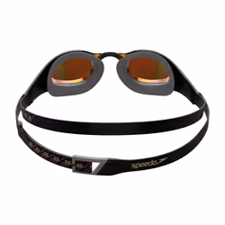 Unisex Adult Fastskin Pure Focus Swimming Goggles, Black/Cool Grey/Fire Gold, One Size