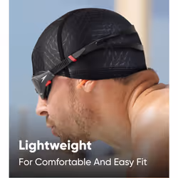 Unisex Boom Ultra Pace Swim Cap | Swimming Cap, Oxid Grey/Black, One Size