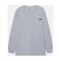 Dickies Pocket Long Sleeve Cotton Men's Grey T-Shirt - Not Specified, L