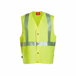 DICKIES FR High Vis Flame Resistant PPE Safety Vest Waistcoat YELLOW 349UT70 - M