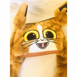 M Madagascar King Julien - Mort, Baby mouse lemur Soft Plush Ears/Hat