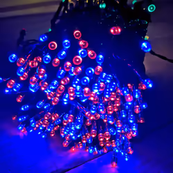 400 LED 40m Premier Battery 8 Function Outdoor Smart Timer Lights Multi Coloured