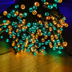 400 LED 40m Premier Battery 8 Function Outdoor Smart Timer Lights Multi Coloured