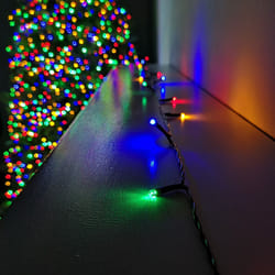 Christmas 100 Battery Timer LED Lights Indoor or Outdoor - Multi Colour