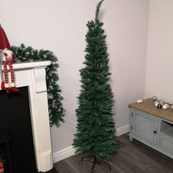 170cm (5.5ft) Premier Pencil Style Slim Christmas Tree in Green