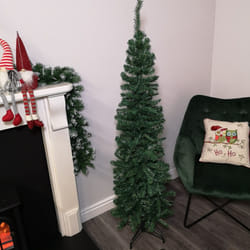 170cm (5.5ft) Premier Spruce Pine Slim Christmas Tree in Green