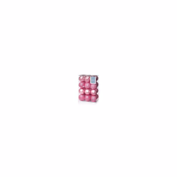 Premier Christmas Decorations Multi Finish Balls 24 x 60mm - Pink