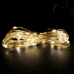 200 LED Warm White Outdoor Battery Operated Multi-Action Micro Brights