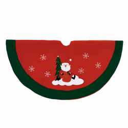 Premier Traditional 90cm Tree Skirt - Santa Design