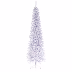 2M Slim White Christmas Tree Artificial White Spruce Tree 570 Tips