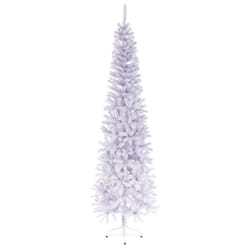 2M Slim White Christmas Tree Artificial White Spruce Tree 570 Tips