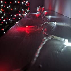 Premier Deluxe Light Set - 20m Multi Action 200 Red & White LED SUPABRIGHTS