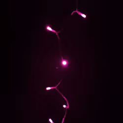 200 16m LED Premier Indoor / Outdoor Christmas Lights in Pink on Clear Wire