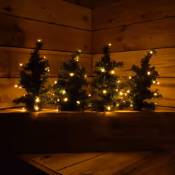 6 x 30cm LED Lit Premier Christmas Tree Path Lights (15 LEDs Per Tree)