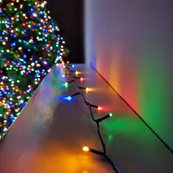 360 LED (36m) Premier Supabright LED Christmas Lights with Timer Multi Coloured