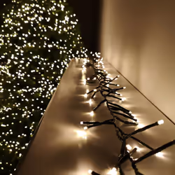 480 LED (6.2m) Premier Cluster Christmas Tree Lights with Timer - Warm White