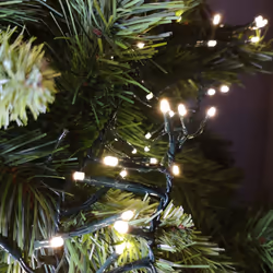 480 LED (6.2m) Premier Cluster Christmas Tree Lights with Timer - Warm White