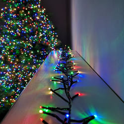 720 LED (9.3m) Premier Cluster Christmas Tree Lights with Timer - Multi Coloured