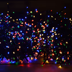 Premier TreeBright 1000 Multi Colour LED Christmas Lights With Timer - 25m