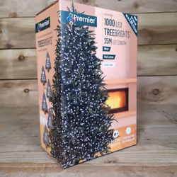 1000 LED (25m) Premier TreeBrights Christmas Lights with TIMER in Cool White - Additional view 5
