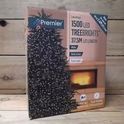 1500 LED (37.5m) Premier TreeBrights Christmas Tree Lights & TIMER in Cool White - Additional view 4