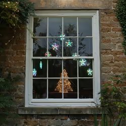 1.2m Indoor Colour Changing LED Christmas Curtain Window Light Decoration