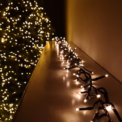 Vintage Gold 960 LED 12.4M Multi-Action Cluster Supabrights With Timer