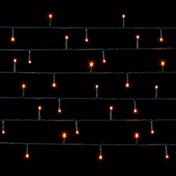 50 LED Battery Operated String Lights Multi Action 5M Vintage Gold