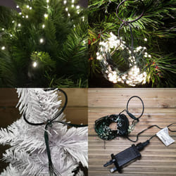 Premier UltraBrights Waterfall Lights 200 LEDs Warm White Green Wire [LV184720WW]
