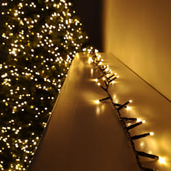 500 LED (12.5m) Premier TreeBrights Christmas Tree Lights - TIMER in Vintage Gold