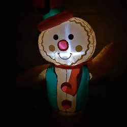 Premier Christmas Inflatable Gingerbread Man 1.2m LED Lit
