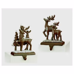 Premier Frosty Deer Stocking Hanger 18cm [MO195910]