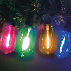 10 Connectable Festoon String Lights Multi Coloured LED Lights 4.5M