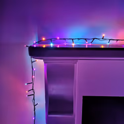 500 LED (12.5m) Premier TreeBrights Christmas Tree Lights - TIMER in Rainbow