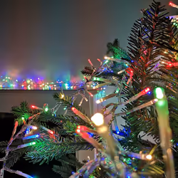 Premier 960 Multi Colour Cluster Brights LED Christmas Lights 12.4m