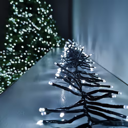 Premier Christmas 768 White LED Compact Cluster Brights with timer