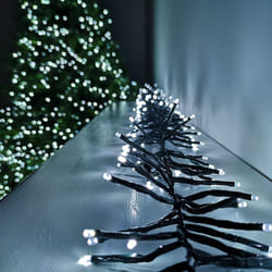 Premier Christmas 768 White LED Compact Cluster Brights with timer