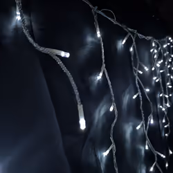 Premier Christmas 300 Frosted Icicle LED Lights - White 6m
