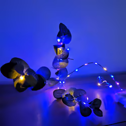 200 LED 10 Metre Outdoor Battery Operated Multi Action Rainbow Micro Brights with Timer