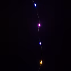 200 LED 10 Metre Outdoor Battery Operated Multi Action Rainbow Micro Brights with Timer