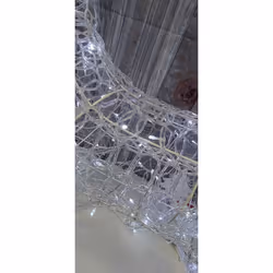 Soft Acrylic LED Christmas Stag White LED Light Up Figure 1.4M