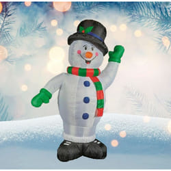 Inflatable Snowman Pre Lit LED Christmas Decoration 1.8M Festive