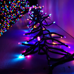 1152 LED 6.7m Premier Christmas Outdoor 8 Function Cluster Brights in Rainbow