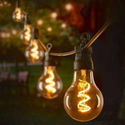 10 Connectable Spiral LED String Lights Festoon Lights Warm White 4.5M