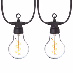 10 Connectable Spiral LED String Lights Festoon Lights Warm White 4.5M