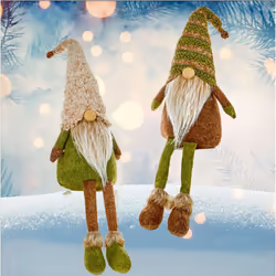 Rustic Forest Christmas Gonk 50cm Sitting Gonk With Dangly Legs