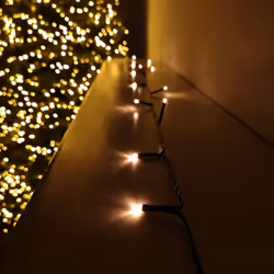 400 LED 40m Premier Christmas Outdoor 8 Function Battery Timer Lights Vintage Gold