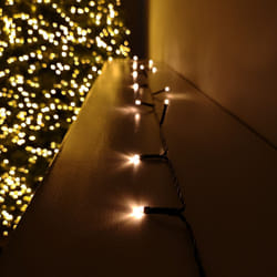 400 LED 40m Premier Christmas Outdoor 8 Function Battery Timer Lights Vintage Gold