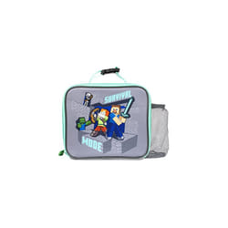 - Kids Lunch Bag - Video Game Steve & Alex Lunch Box - Mesh Pocket - Clip Carry Handle Gifts - Official Merchandise