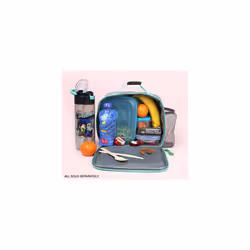 - Kids Lunch Bag - Video Game Steve & Alex Lunch Box - Mesh Pocket - Clip Carry Handle Gifts - Official Merchandise